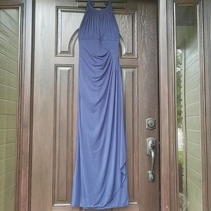 Bridesmaids dress, navy blue, full length